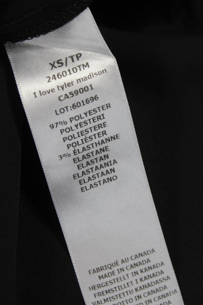 I Love Tyler Madison Women Black Jogger Pants Size XS
