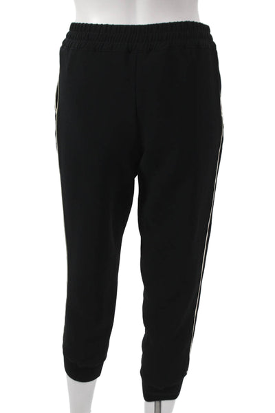 Wilfred Women Cropped Black Drawstring Pants Polyester Solid Inseam 24 Size 2XS