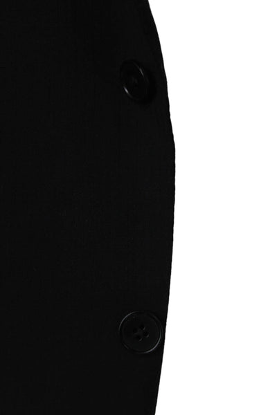 Ermenegildo Zegna Mens Black Wool Silk Blazer Buttoned Solid Size 52