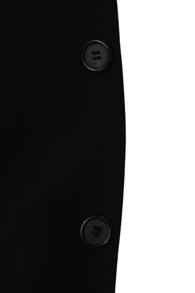 Boss Hugo Boss Mens Black Virgin Wool Blazer Solid Buttoned Size 42