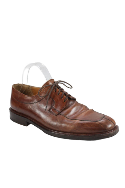 Mezlan Mens Leather Lace Up Fiore Oxford Dress Shoes Brown Size 9.5