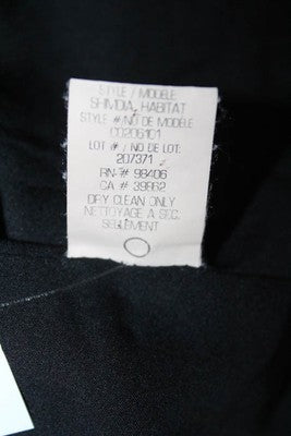 Theory Black Long Sleeve Button Front Slim Fit Vneck Suit Blazer Size 4