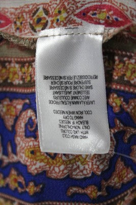 Daniel Rainn Multi-Color Long Sleeve Abstract Printed Blouse Size Large