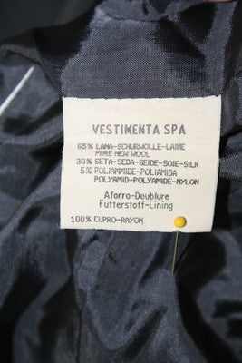 Giorgio Armani Grey Wool 2 Snap Closure Silk Lined Blazer Italian Size 42, US 6
