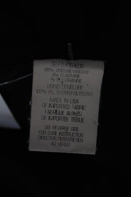 Theory Black Long Sleeve Button Front Slim Fit Vneck Suit Blazer Size 4