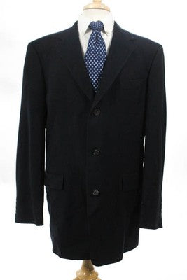 Ted Baker London  Navy Blue Classic Three Button Lined Blazer Size 44