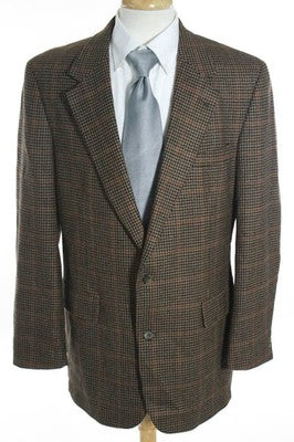 Brooks Brothers Multi-Color Wool Abstract Printed Mens Blazer Size 43