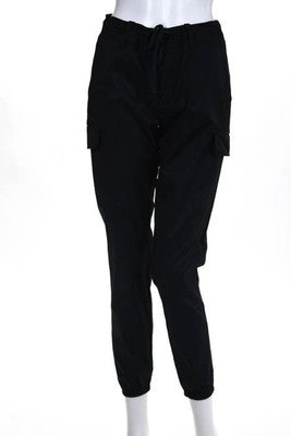 James Perse Dark Green High Waist Slim Straight Pants Size 26