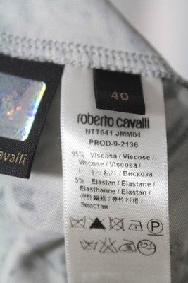 Roberto Cavalli Multi-Color One Shoulder Above Knee Length Dress Size 40