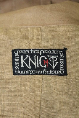 Knight Cider Brown Leather Full Zipper Jacket Size Small