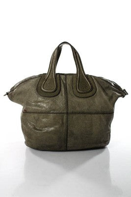 Givenchy Beige Leather Distressed Large Nightingale Satchel Handbag