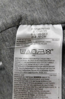 Gap  Baby Blue Cotton Quilted Lined Sleeveless Vest Size 6-12 Months