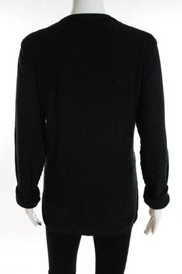 Sisley Dark Gray Crew Neck Sweater Size Medium
