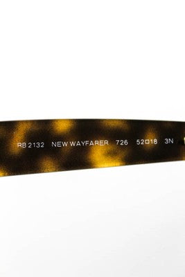 Ray Ban Red Frame Brown Lens New Wayfarer Sunglasses RB2132