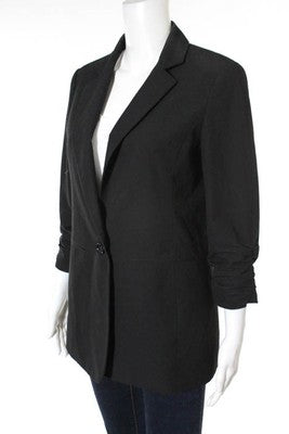 Michael Michael Kors Black Notched Lapel Blazer Jacket Size 6