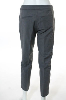 Elevenses Anthropologie Gray White Textured Straight Leg Pants Size 2 New