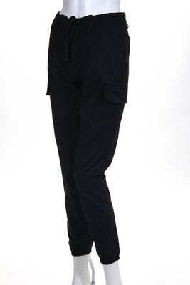 James Perse Dark Green High Waist Slim Straight Pants Size 26