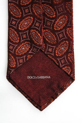 Dolce & Gabbana Multi-Color Abstract Printed Men Tie
