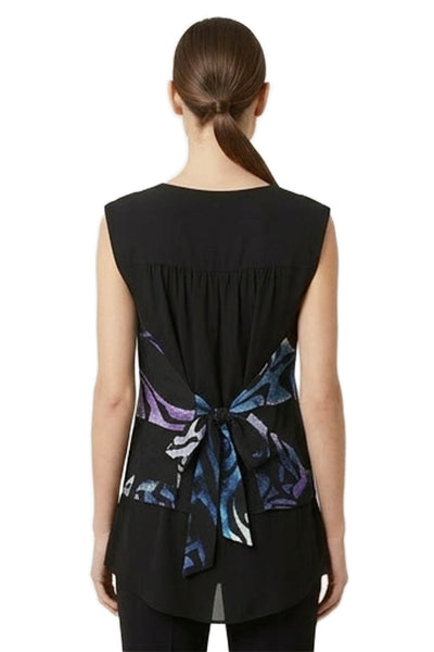 Proenza Schouler Women Multicolor Silk Cowl Neck Tunic Size 4