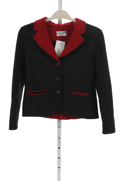 Pendleton Womens Gray Wool Button Jacket Size S