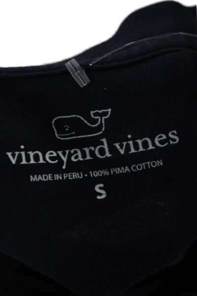 Vineyard Vines Mens Blue Cotton Crew Neck Short Sleeve T-Shirt Size S