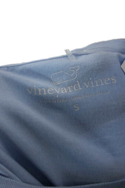 Vineyard Vines Mens Blue Cotton Crew Neck T-Shirt Short Sleeve Size S