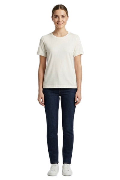 Rhone Women White Cotton Crew Neck Short Sleeve T-Shirt Size S