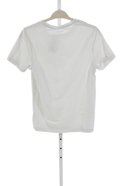 Rhone Women White Cotton Crew Neck Short Sleeve T-Shirt Size S