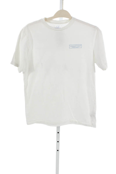 Rhone Women White Cotton Crew Neck Short Sleeve T-Shirt Size S