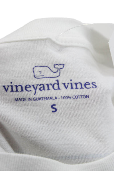 Vineyard Vines Women Fishing Cotton Crew Neck Short Sleeve T-Shirt Size S