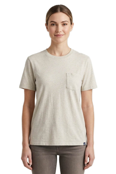 Vineyard Vines Women Basic T-Shirt Beige Pima Cotton Short Sleeve Size S