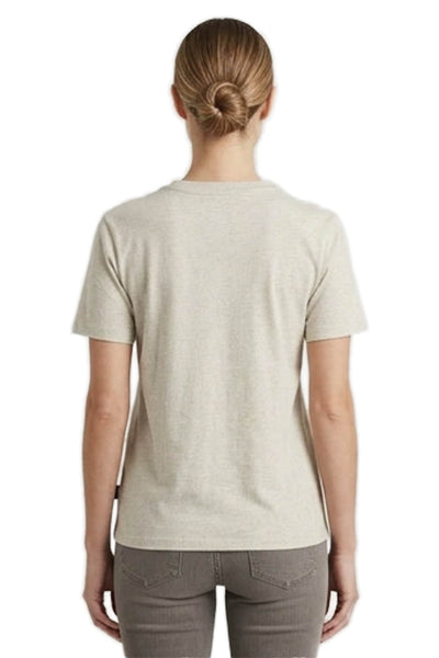 Vineyard Vines Women Basic T-Shirt Beige Pima Cotton Short Sleeve Size S