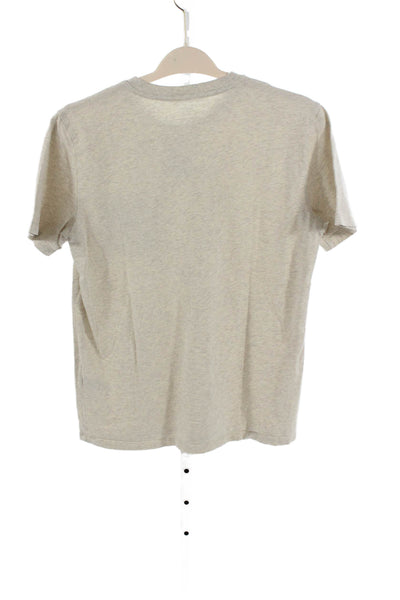 Vineyard Vines Women Basic T-Shirt Beige Pima Cotton Short Sleeve Size S