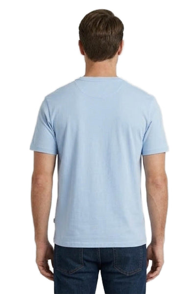 Vineyard Vines Men Blue Cotton Crew Neck Solid T-Shirt Size S