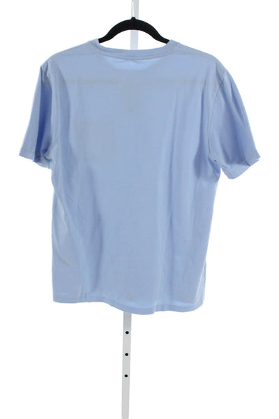 Vineyard Vines Men Blue Cotton Crew Neck Solid T-Shirt Size S