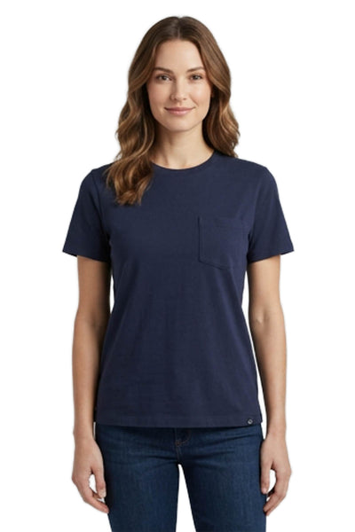 Vineyard Vines Women Short Sleeve Crew Neck Cotton Shirt Solid Blue Size S