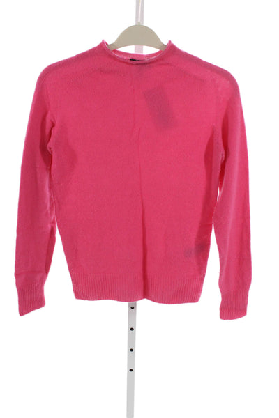 Rag & Bone Women Pink Cashmere Pullover Round Neck Long Sleeve Size 2XS