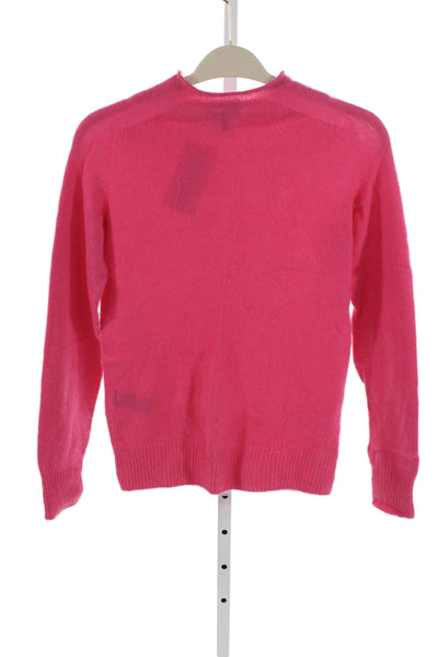 Rag & Bone Women Pink Cashmere Pullover Round Neck Long Sleeve Size 2XS