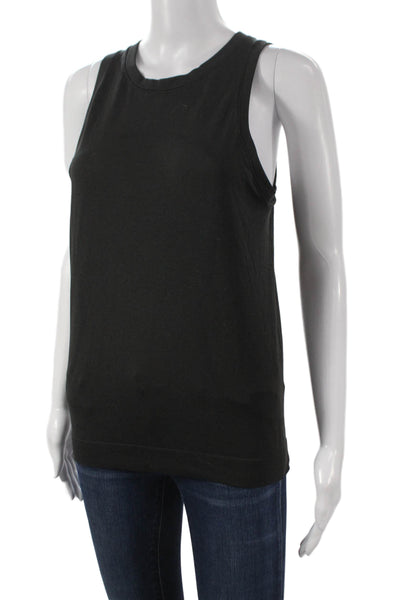 Lululemon Womens Basic Sleeveless Tank Black Polyester Crew Neck Size 4
