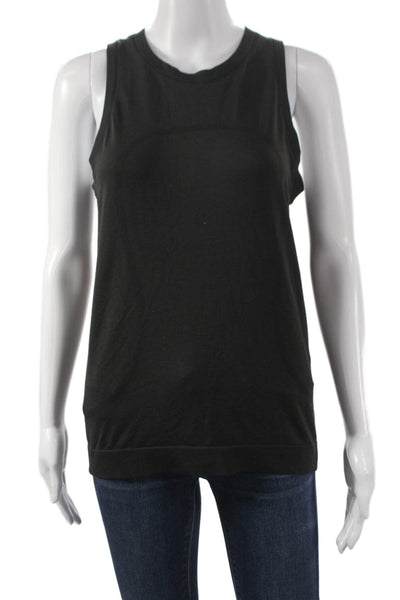 Lululemon Womens Black Basic Tank Polyester Crewneck Sleeveless Size 4