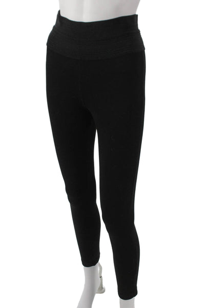 Zara Womens Leggings Black Chevron 88% Polyester Size S