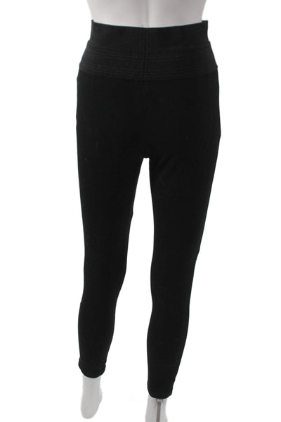 Zara Womens Leggings Black Chevron 88% Polyester Size S