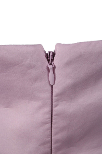 Meshki Women Sheath Dress Halter Sleeveless Pink Cotton Mid-Calf Button Size S
