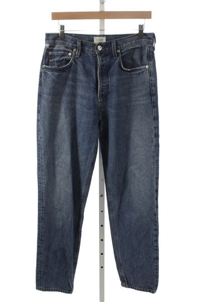 Citizens of Humanity Womens Blue High Rise Tapered Jeans Size 26