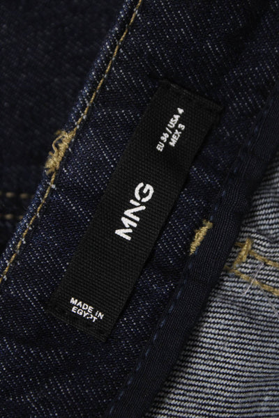 MNG Womens Denim Culotte Blue Button Size 4