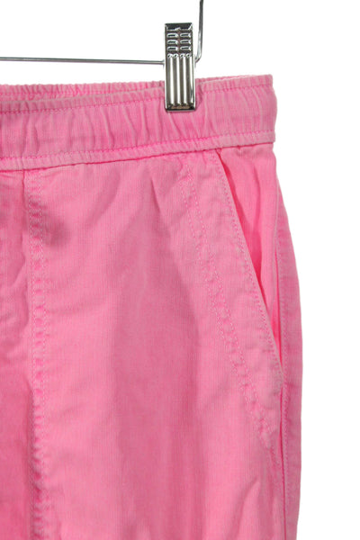 Sundry Womens Pink Cotton Cargo Pants Drawstring Inseam 26 Size 0