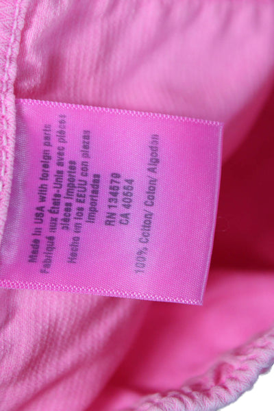 Sundry Womens Pink Cotton Cargo Pants Drawstring Inseam 26 Size 0