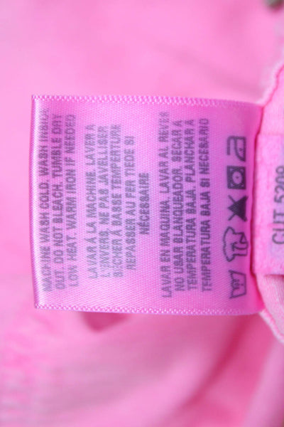 Sundry Womens Pink Cotton Cargo Pants Drawstring Inseam 26 Size 0