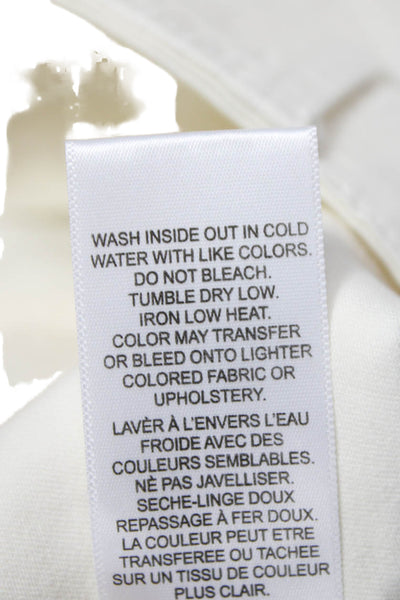 Frame Womens Cargo Pants White Low Rise Size 27