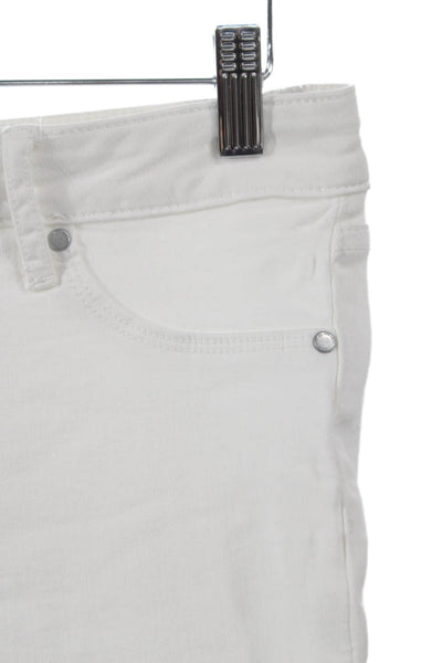 Articles of Society Womens Skinny Jeans White Button Low Rise Size 27